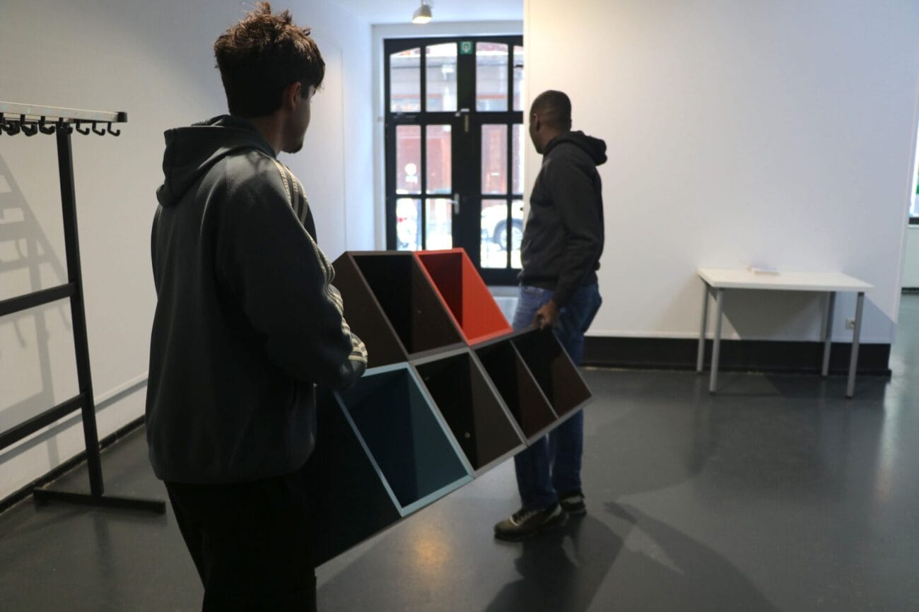 Déménagent du Centre Culturel de Schaerbeek par les régisseurs